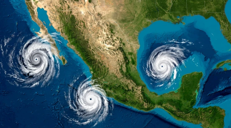 Tres ciclones se aproximan a México, por qué pasa esto