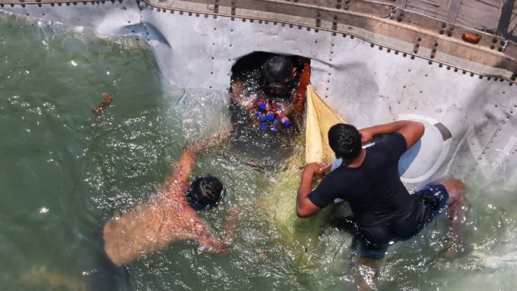 Rapiña acuatica en Tabasco