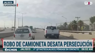 Robo a camioneta desata persecución policiaca; Hay un detenido