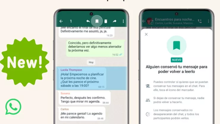 Conserar chat, nueva actualiación de Whatsapp
