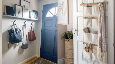 ideas para aprovechar centímetros olvidados en la puerta