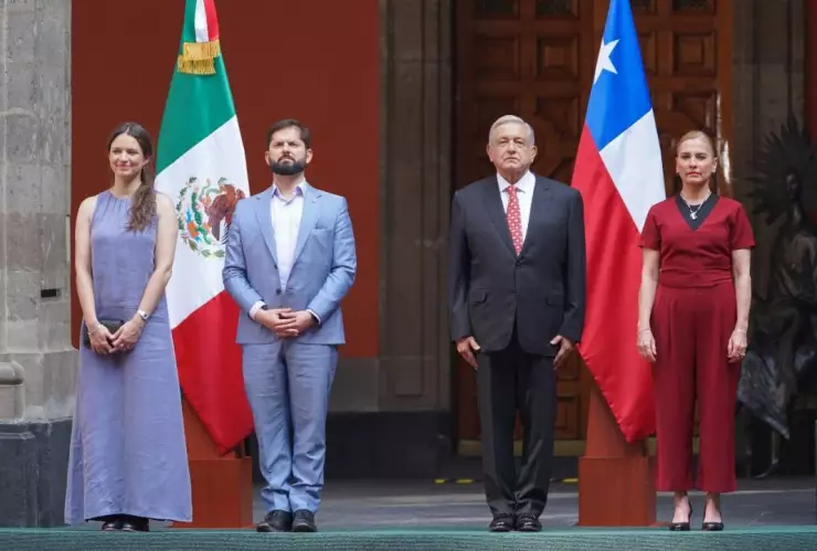 AMLO Gabriel Borich Palacio Nacional visita de Estados