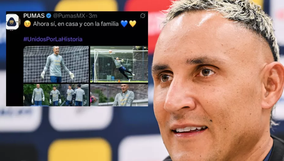 Keylor Navas Pumas Liga MX Borran tuit