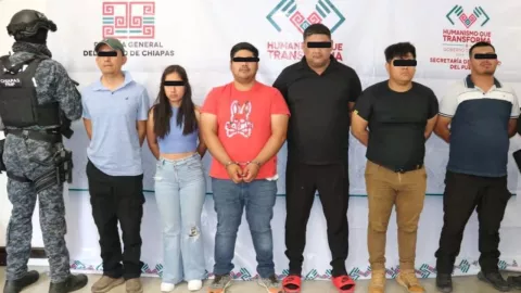 Caen banda de extorsionadores en Chiapas; tres eran policías