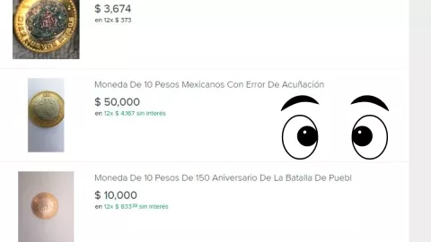 ¿Tienes esta moneda de 10 pesos? Hoy vale miles de pesos por Internet.