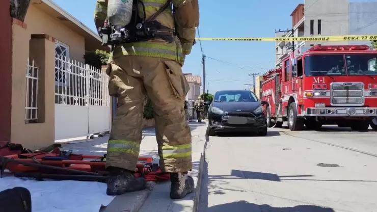 Bomberos Tijuana reporta un flamazo en la colonia Gabilondo