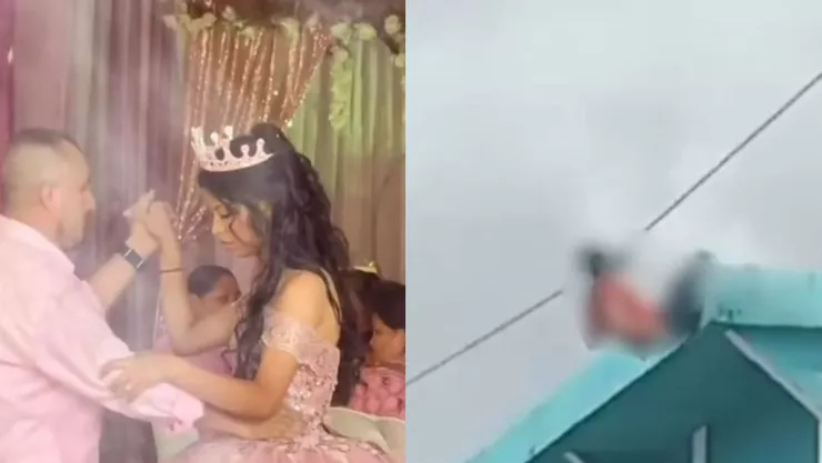 Fiesta de Débora Rebeca,quinceañera electrocutada