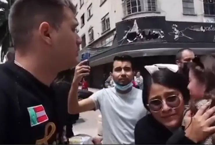 Españoles viven su primer sismo en México.