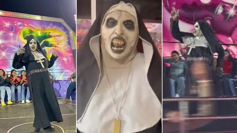 ¡Detrás del disfraz! Esta sería la identidad de la monja de la feria