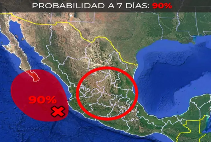 Así se verá afectado el clima en Guanajuato por la formación del ciclón tropical en el Pacífico
