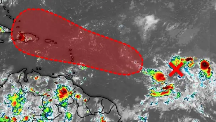 Esta es la UBICACIÓN EXACTA de la zona de baja presión que se enfila hacia la Península de Yucatán
