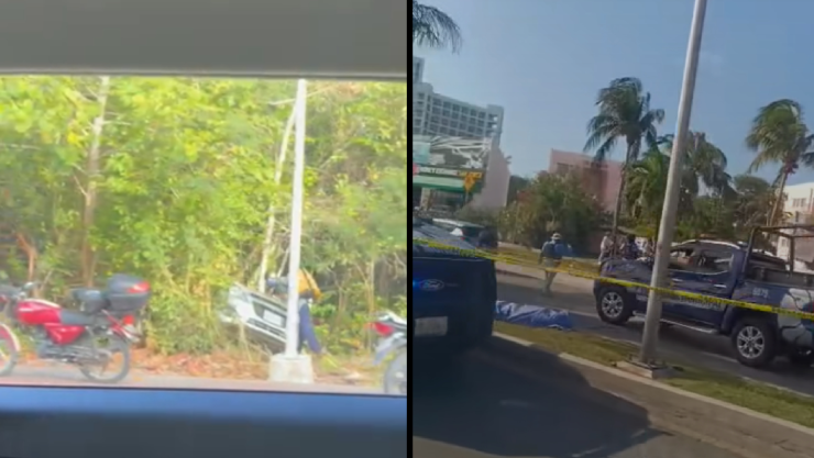 Doble accidente en el Boulevard Kukulcán Cancún; se reportan una persona sin vida