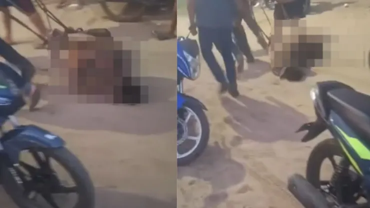 Presunto asesino es linchado y quemado en Centla, Tabasco