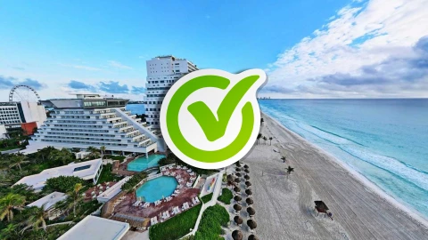 Estas son las playas de Cancún en las que puedes nadar HOY 15 de febrero de 2026.webp