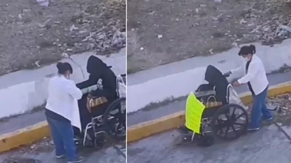 Pareja finge discapacidad para pedir limosna; son exhibidos en redes