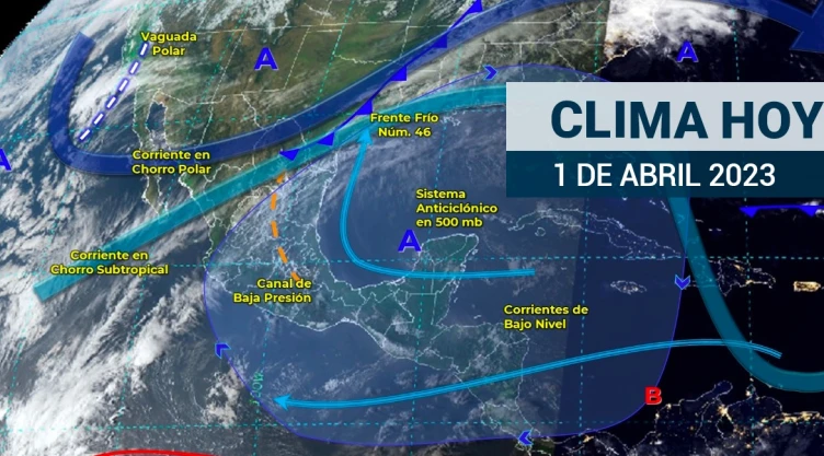 Clima en México hoy 1 de abril de 2023