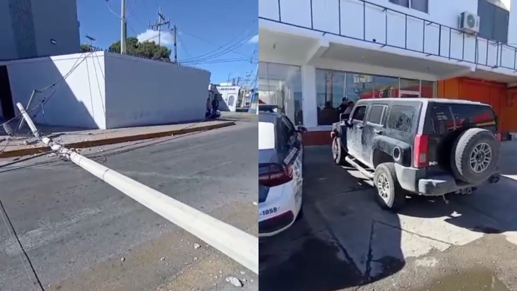 Choque en avenida Juan Escutia