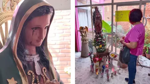 VIDEO_ Virgen de Guadalupe llora sangre en Morelia, Michoacán