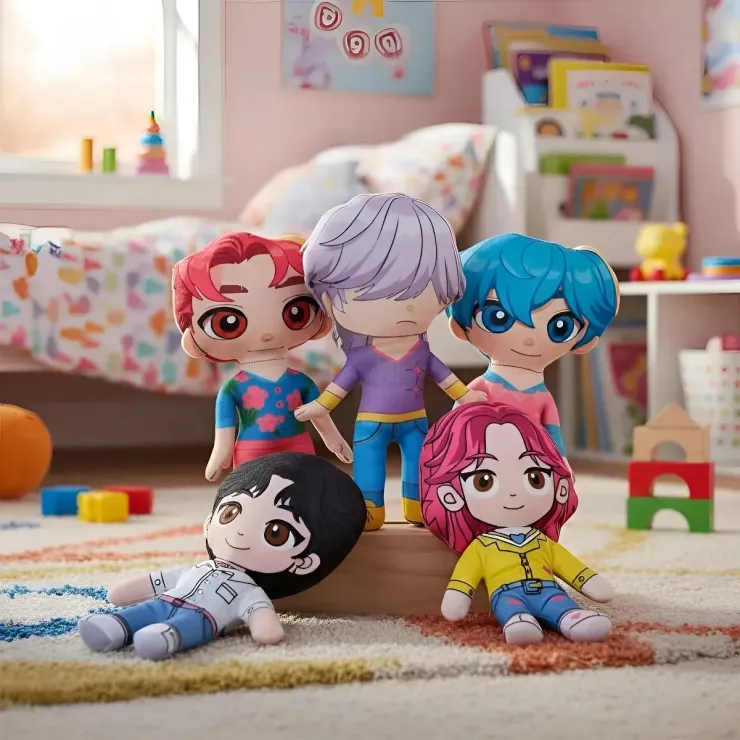 Combo Muñeco Peluche Guerreras Kpop Saja Boys Huntrix.jpg