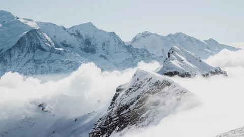 Foto de los alpes franceses.