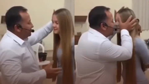 Pastor besa jovencitas