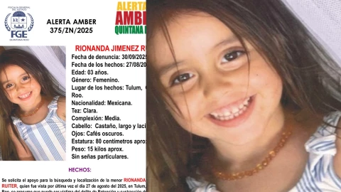 Sigue la búsqueda: Buscan a niña que desapareció hace más de 4 meses en Tulum; esto se sabe de Rionanda Jiménez Ruiter