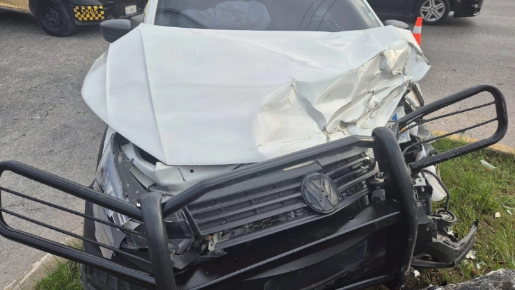 ¡Amargo puente! Se reporta accidente en avenida Chac Mool en Cancún HOY.jpg