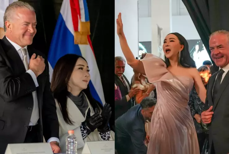 Fotos de Raúl Rocha y Anne Jakrajutatip, dueños de Miss Universo.