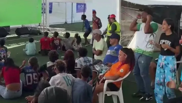 Aficionados de Venezuela ven el Mundial 2026 desde campamento tras los terremotos