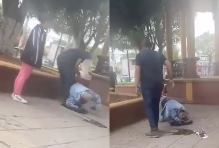 Adulto mayor recibe brutal golpiza por espantar a su hija