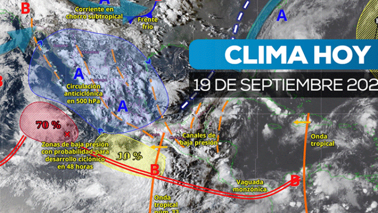 Clima extremo en el país alerta por lluvias fuertes durante la madrugada este 19 de septiembre