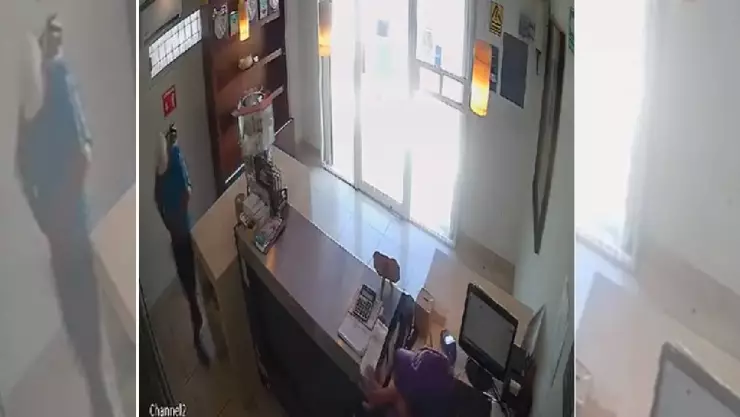 VIDEO_ Empleada de pastelería encierra a ladrón en establecimiento