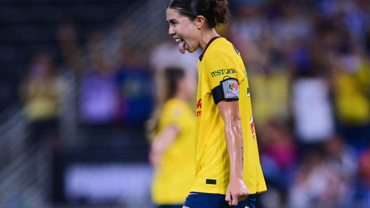 Kiana Palacios festeja gol con América Femenil