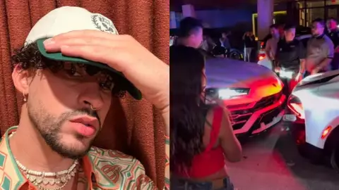 VIDEO Así fue el choque del lujoso carro de Bad Bunny
