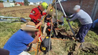 FOTOS: Captan rescate de borrego que cayó dentro de pozo en Cholula hoy ¿Sobrevivió?
