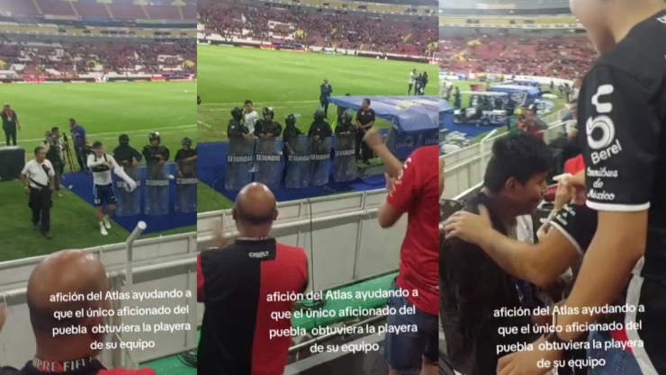 Aficionados de Atlas ayudan a enfranjado a tener la playera del Puebla