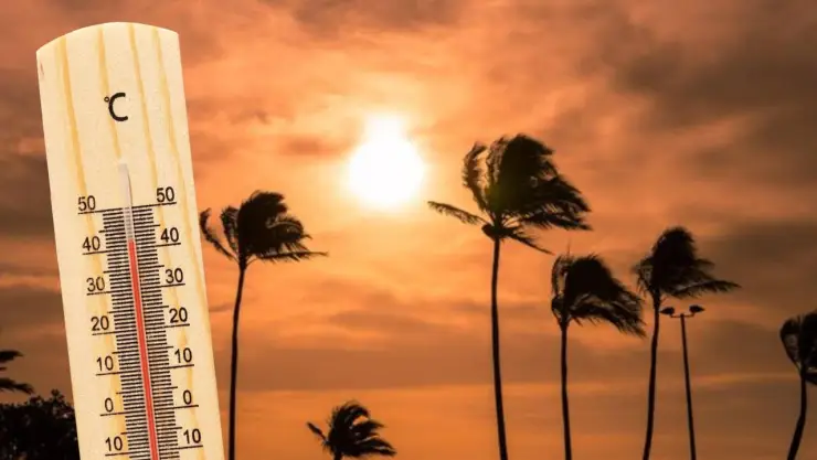 calor y viento