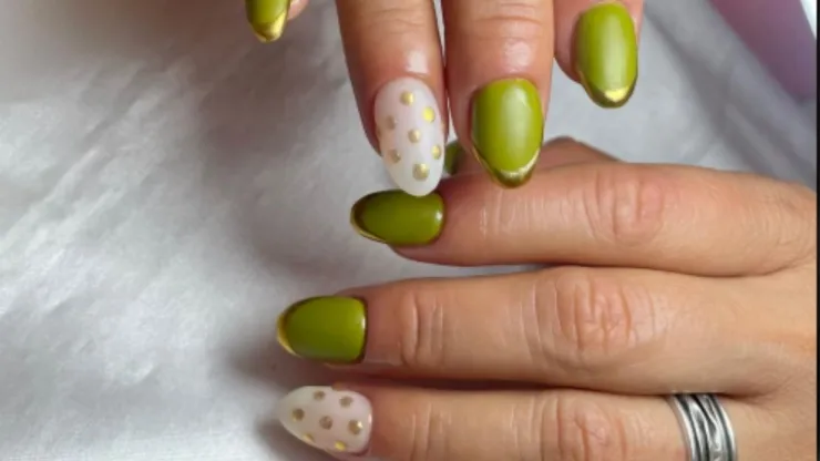 uñas verde limon 4
