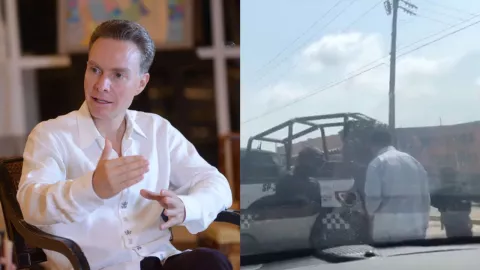 Así detuvieron y encañonaron a Manuel Velasco por policías de Veracruz