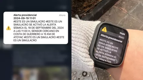 ¿Qué es la “alerta presidencial” que llegó a los celulares durante el simulacro?