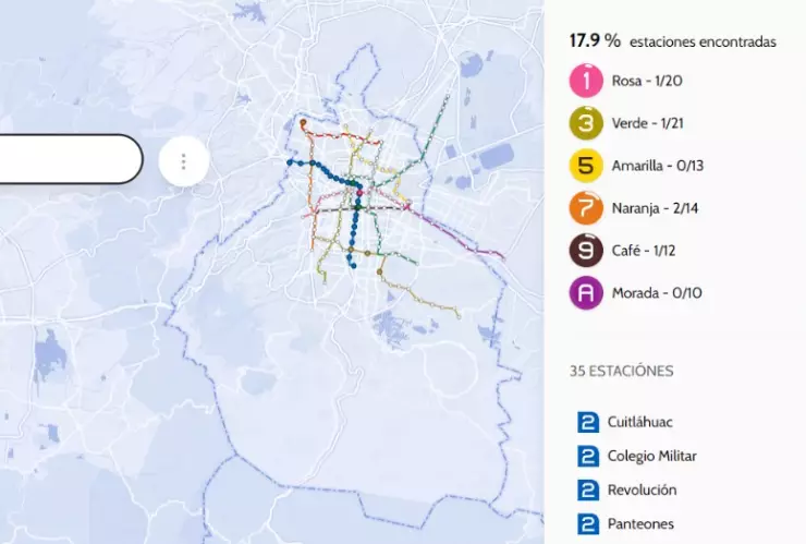 Metro Memory juego del Metro CDMX