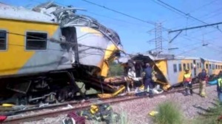 Choque de trenes en Sudáfrica