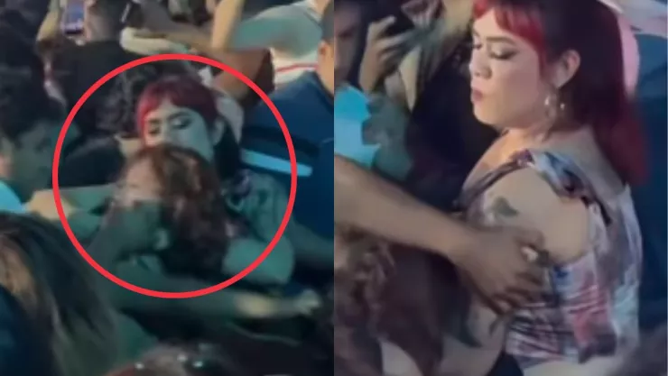 Captan brutal pelea en concierto de Yandel en Coatzacoalcos