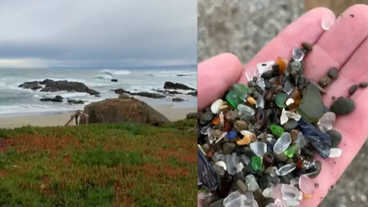 VIDEO: Así es la impresionante playa de cristales en California
