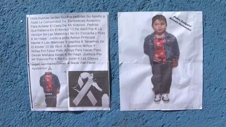Pedrito fue a clases en kínder de CdMx y salió sin vida