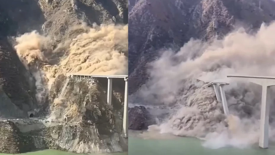 colapso puente China