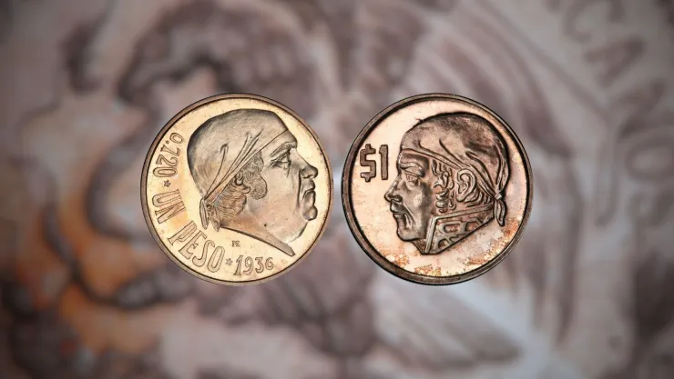Pagan 200,000 por dos monedas mexicanas antiguas de un peso Morelos de 1971 y 1970.jpg