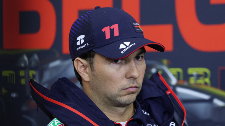 Checo Pérez en el Gran Premio de Bélgica