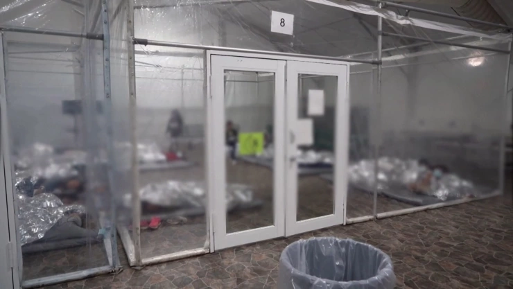 Mientras AMLO y Haris se reunen, estrenan instalaciones para detención de migrantes