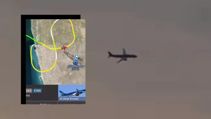 Videos del accidente del avión de Azerbaijan Airlines
